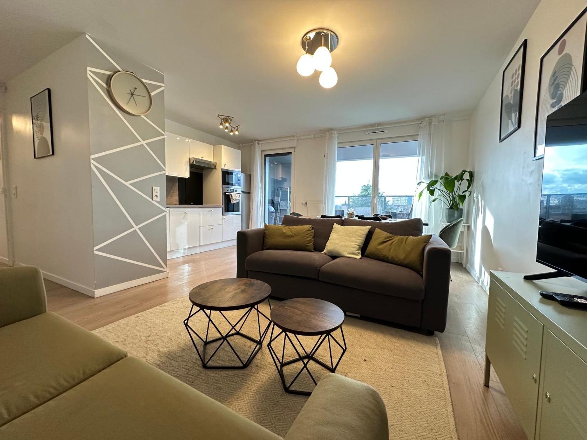 Agreable 3 Pieces Avec Parking Proche Gare Et Paris By Immo Kit Bnb La Courneuve Buitenkant foto